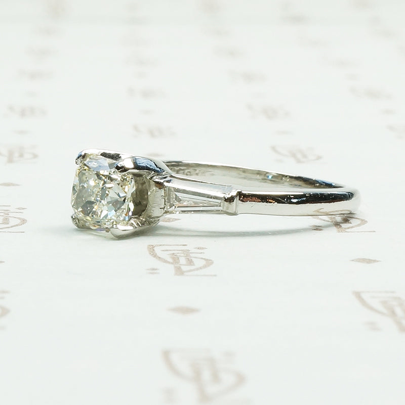 Stunning Yellow Cushion Cut Diamond Engagement Ring