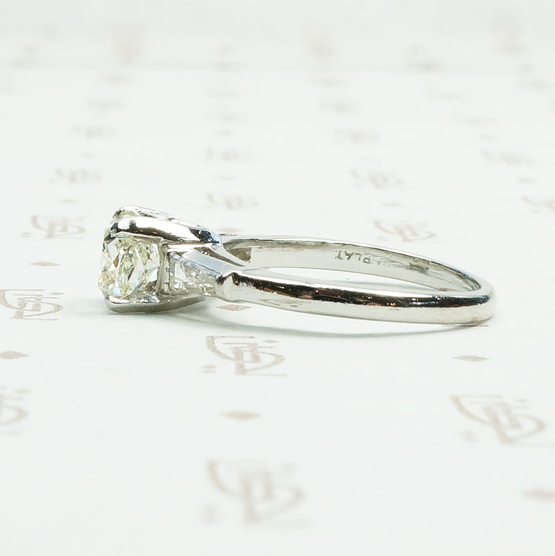 Stunning Yellow Cushion Cut Diamond Engagement Ring