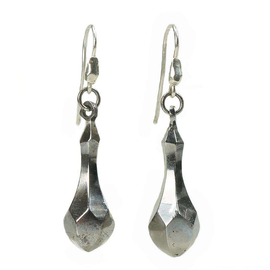 Early Victorian Cut Steel Ear Drops