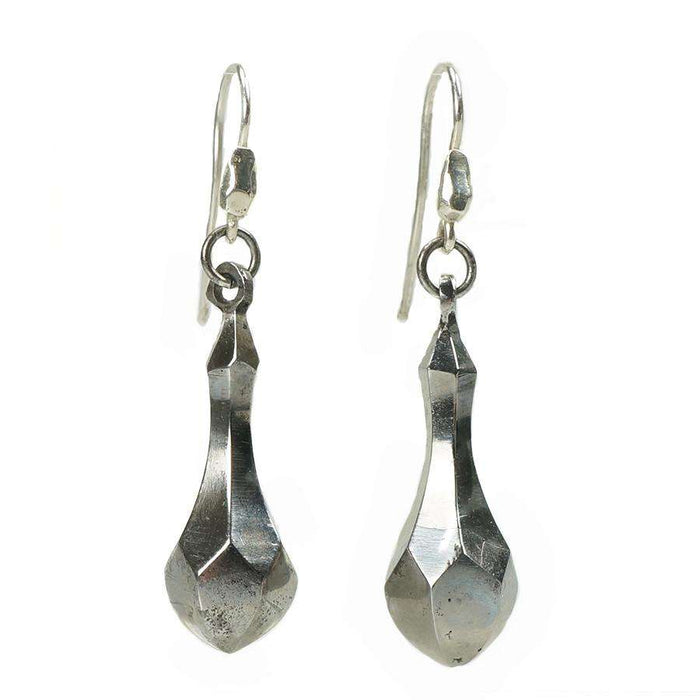 Early Victorian Cut Steel Ear Drops