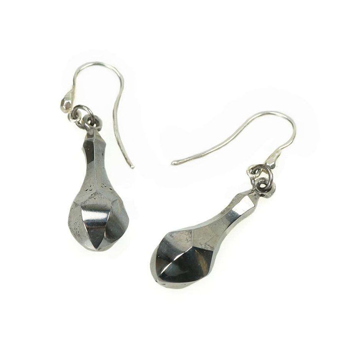 Early Victorian Cut Steel Ear Drops
