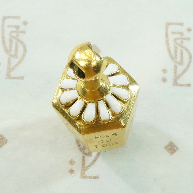 French 18k Gold Daisy Spinner