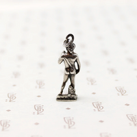 Michelangelo's David Vintage Charm in Silver