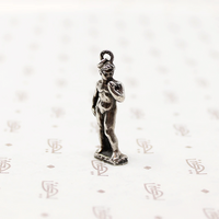 Michelangelo's David Vintage Charm in Silver