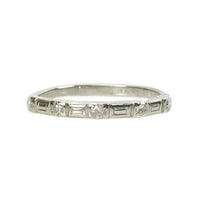 1940's Diamond and Platinum Band