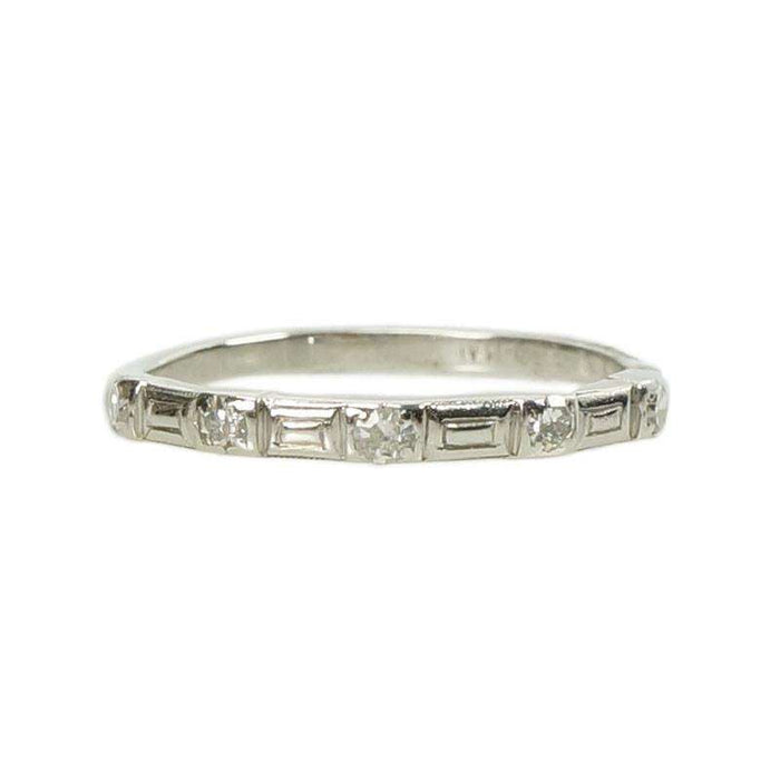 1940's Diamond and Platinum Band