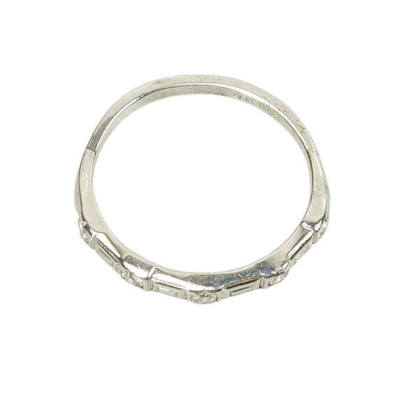 1940's Diamond and Platinum Band