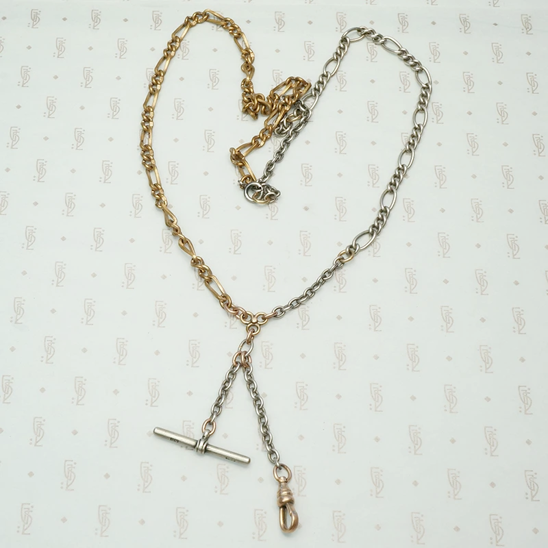 Double Two Tone Figaro Fob Chain by AI