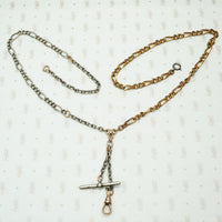 Double Two Tone Figaro Fob Chain by AI
