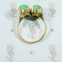 Graceful Beauty A Vintage Jade 18k Ring
