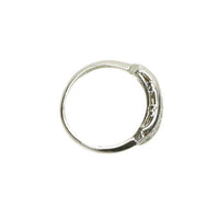 Vintage Double Row Diamond Band in Platinum