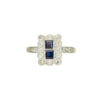 Double Sapphire Edwardian Ring - Gem Set Love