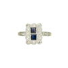 Double Sapphire Edwardian Ring - Gem Set Love