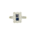 Double Sapphire Edwardian Ring - Gem Set Love