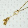 Antique Gold Tassels Drop Pendant