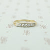 2 tone gold and diamond band 1940's