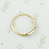 side view2 tone gold and diamond band 1940's