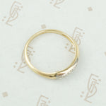 side view2 tone gold and diamond band 1940's
