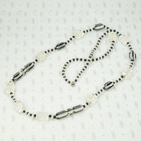 Art Deco Black and White Necklace