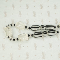 Art Deco Black and White Necklace