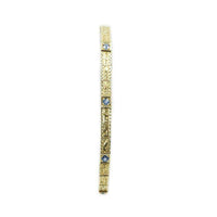 Vintage 1920s Bracelet Yellow Gold and Montana Sapphires