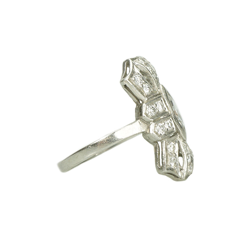 Platinum Art Deco Diamond Ring