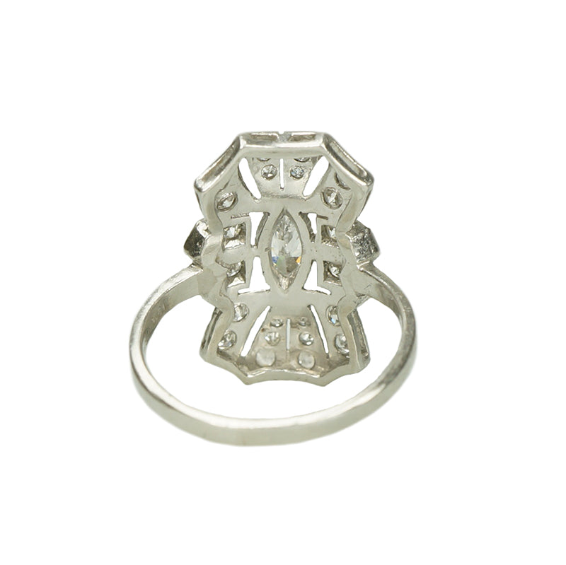 Platinum Art Deco Diamond Ring