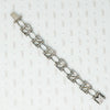 art deco sterling silver marcasite bracelet back view