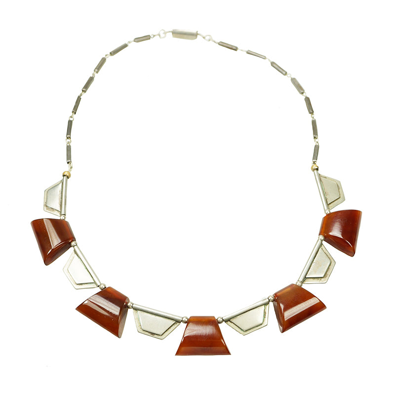 Stunning European Art Deco Galalaith Necklace