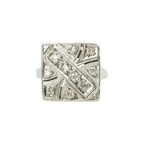 Art Deco Ring with OEC Diamonds