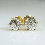 OEC 2ctw Diamond Stud Earrings