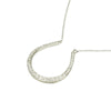 Gorgeous Big Platinum and Diamond Horseshoe Necklace