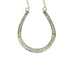 Gorgeous Big Platinum and Diamond Horseshoe Necklace