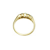 Shimmering Opals and Mine cut Diamonds in 18k Yellow Gold - Gem Set Love