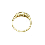 Shimmering Opals and Mine cut Diamonds in 18k Yellow Gold - Gem Set Love
