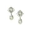 Gorgeous Vintage Pearl and Diamond Drop Earrings - Gem Set Love