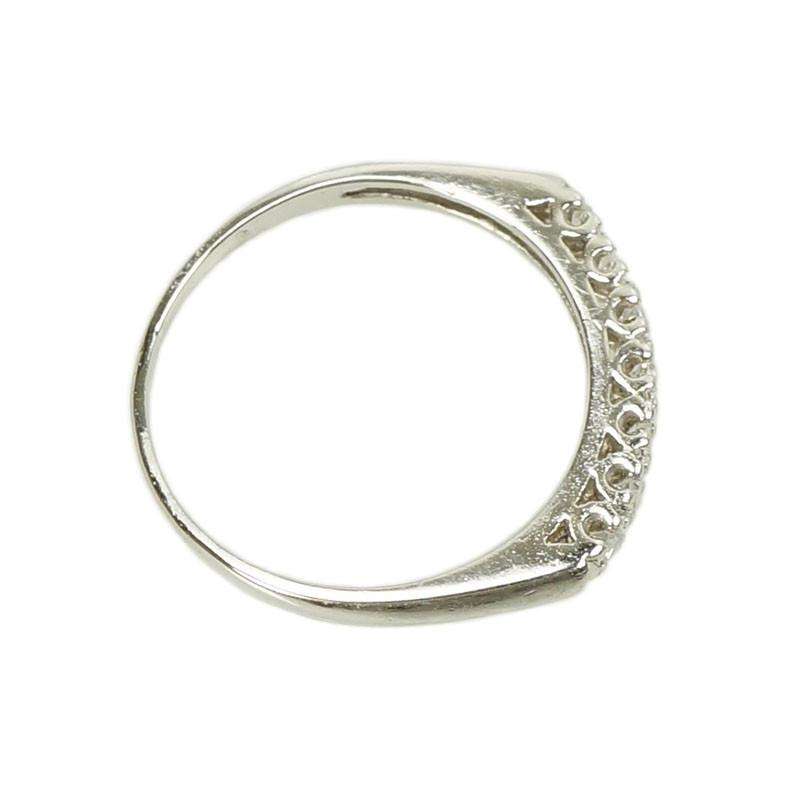 Lovely 1940's Platinum and Diamond Weding Band