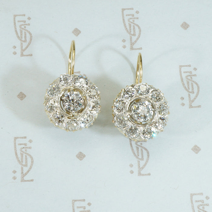 Chunky OMC Diamond Drop Earrings in Fitted Box