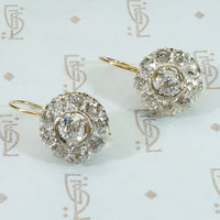 Chunky OMC Diamond Drop Earrings in Fitted Box