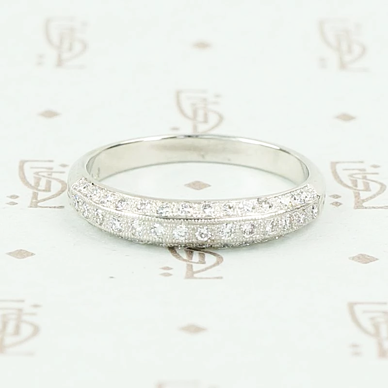 Deco Diamond Wedding Band by 720