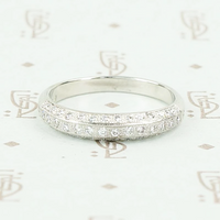 Deco Diamond Wedding Band by 720
