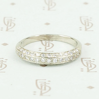 Deco Diamond Wedding Band by 720