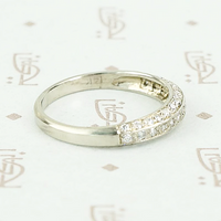 Deco Diamond Wedding Band by 720
