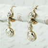 Antique Old Euro Diamond Drop Earrings