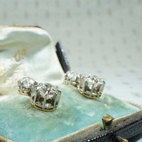 The Best Antique French OMC Diamond Drop Earrings