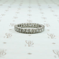 platinum diamond eternity band circa 1930 1.25 total carat weight of round white diamonds