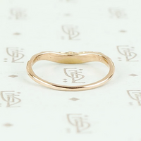 FLORAL CURVE with Diamonds a Recycled Revival Band
