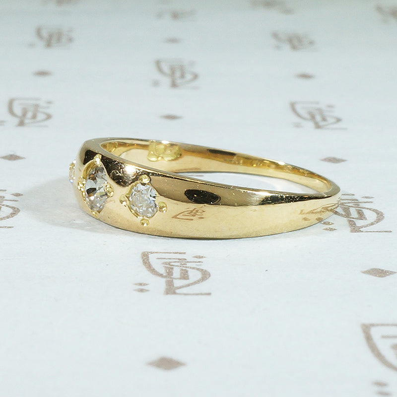 The 18k Antique OMC Diamond Gypsy Band