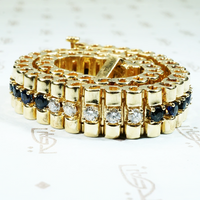 Timeless Gold Bracelet with Sapphires and Diamonds