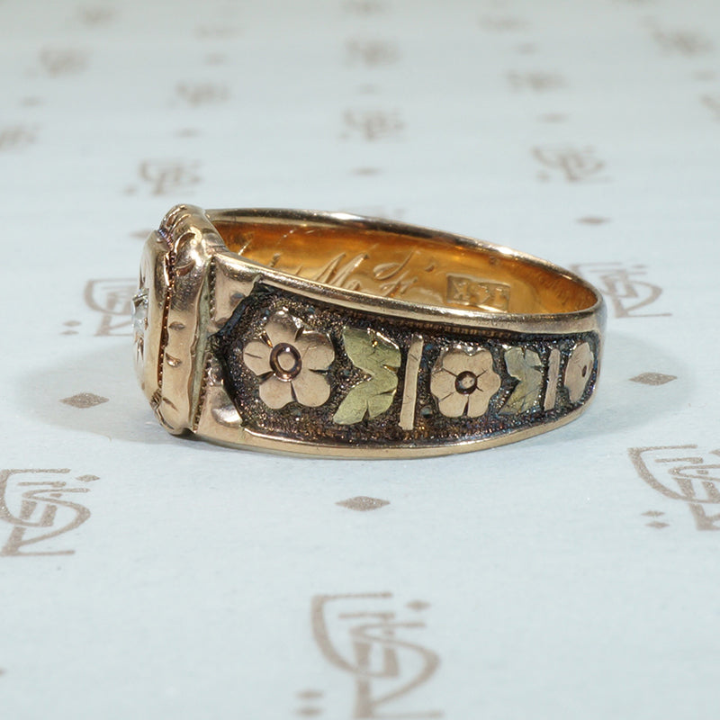 Flowers and Star OMC Diamond Ring